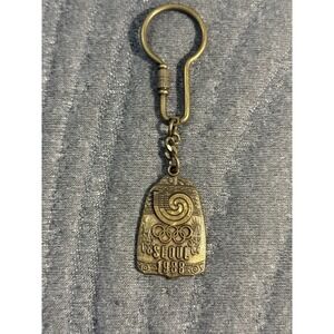 1988 Olympics Seoul Gold Toned Keychain